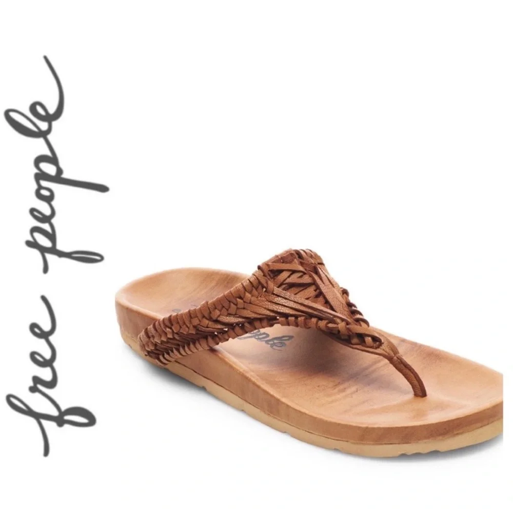 Free People Ivy Handwoven Footbed Sandals, Size 7 - Picture 3 of 8